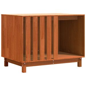 vidaXL Hundehus Voksbrun 90 x 60 x 67 cm Heltre furu