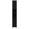 vidaXL Baderomsinnredningssett 3 pcs Svart Eik 30 x 30 x 190 cm