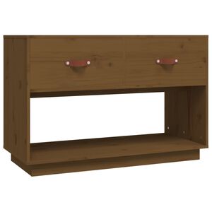 vidaXL TV-benk honningbrun 90x40x60 cm heltre furu