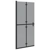 vidaXL Walk-In dusjvegg Svart 90 x 6.5 x 190 cm