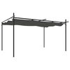 vidaXL Pergola med uttrekkbar tak antrasitt 395x292x230 cm