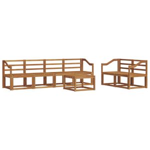 vidaXL Utend&oslash;rs sofa-sett 7 pcs Naturlig