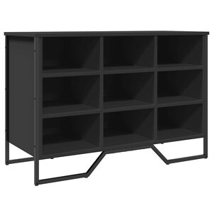 vidaXL Skohylle svart 90x38x61,5 cm konstruert tre