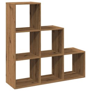vidaXL Romdeler bokhylle&nbsp;3 lag&nbsp;artisan eik 99x29x99 cm konstruert tre