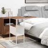 vidaXL Sidebord hvit 55x36x59,5 cm konstruert tre