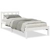 vidaXL Ekstra lang sengeramme uten madrass hvit 90x210 cm heltre furu