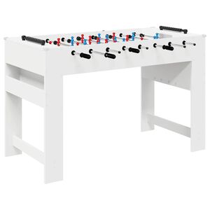 vidaXL Buzzebord Hvit 125 x 60,5 x 80 cm Konstruert tre