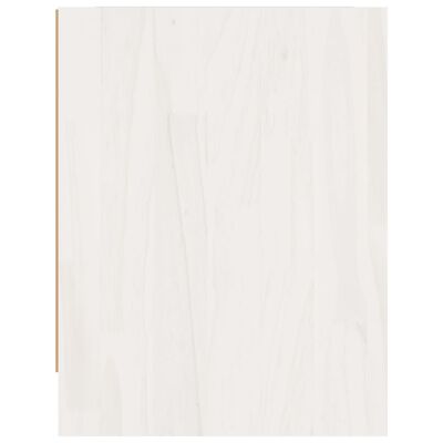 vidaXL Nattbord hvit 40x30,5x40 cm heltre furu