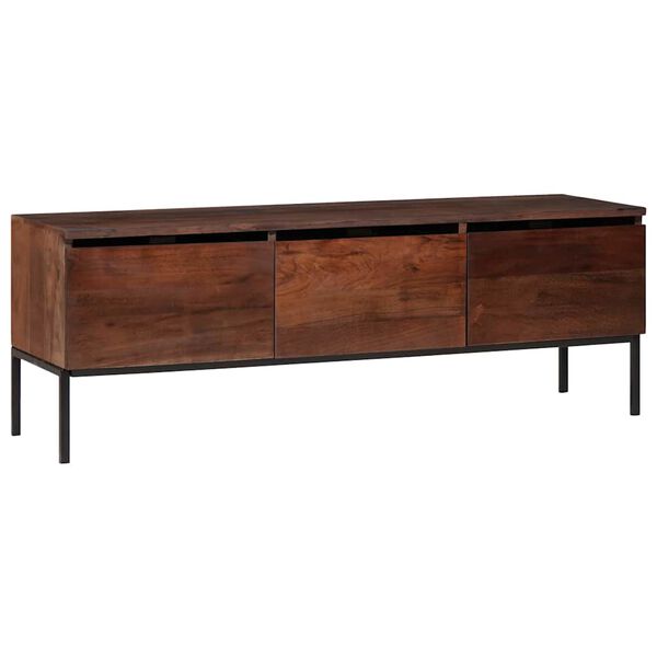 vidaXL Medieoppbevaringsskap og -hyller honningbrun 110 x 30 x 36 cm