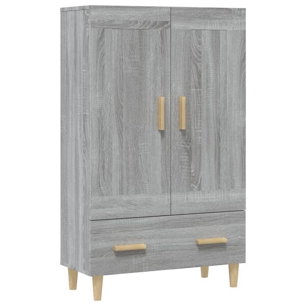 vidaXL Highboard gr&aring; sonoma 70x31x115 cm konstruert tre