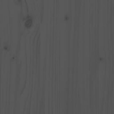 vidaXL Hundeseng grå 95,5 x 65,5 x 28 cm heltre furu