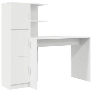 vidaXL Skrivebord Hvit 133.5 x 50 x 124 cm 2 stk.