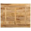 vidaXL Bordplate naturlig kant 100x80x2,5 cm grovt heltre mangotre