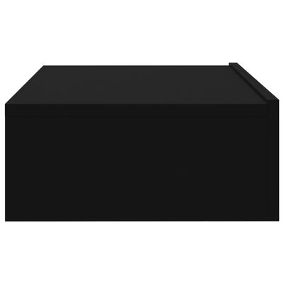 vidaXL TV-benk med LED-lys svart 60x35x15,5 cm
