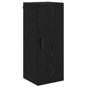 vidaXL Veggskap Svart Eik 34,5 x 34 x 90 cm Konstruert tre