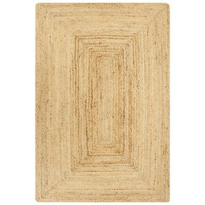 vidaXL Omr&aring;detepper Rektangul&aelig;r M&oslash;rkegr&aring; 60 x 250 cm Jute