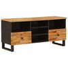 vidaXL TV-skap med skuff Corona Brun 100 x 33 x 46 cm Massiv mango tre