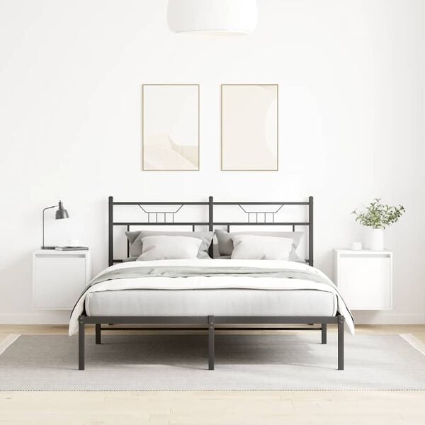 vidaXL Veggmontert nattbord 2 stk hvit 38x34x40 cm