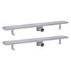 vidaXL Line&aelig;rt dusjavl&oslash;p 2 stk boble 930x140 mm rustfritt st&aring;l