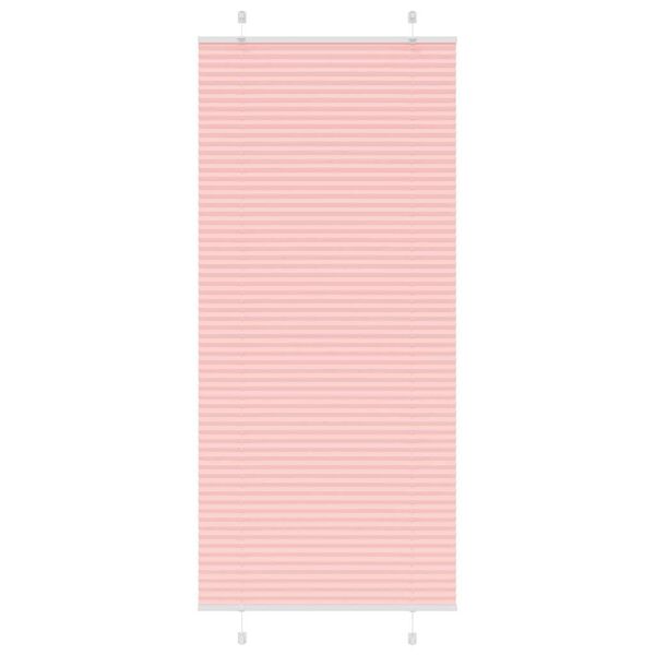 vidaXL pliss&eacute;gardin Rosa 90x200 cm Stoff Bredde 89,4 cm Polyester