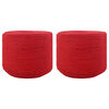 vidaXL Tau 2 pcs R&oslash;d Bomull