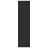 vidaXL Garderobe svart 80x50x200 cm konstruert tre