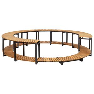 vidaXL Bassengkant 273x53 cm heltre akasie
