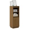 vidaXL Highboard honningbrun 37x34x110 cm heltre furu