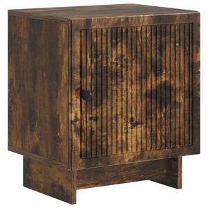 vidaXL Nattbordskap R&oslash;kt Eik 43 x 34,5 x 50 cm Konstruert tre