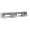 vidaXL Studiobord Betonggr&aring; 130 x 36 x 19,5 cm Konstruert tre