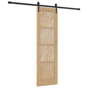 vidaXL Skyved&oslash;r ORKDAL 61 x 198,5 cm Heltre furu Naturlig