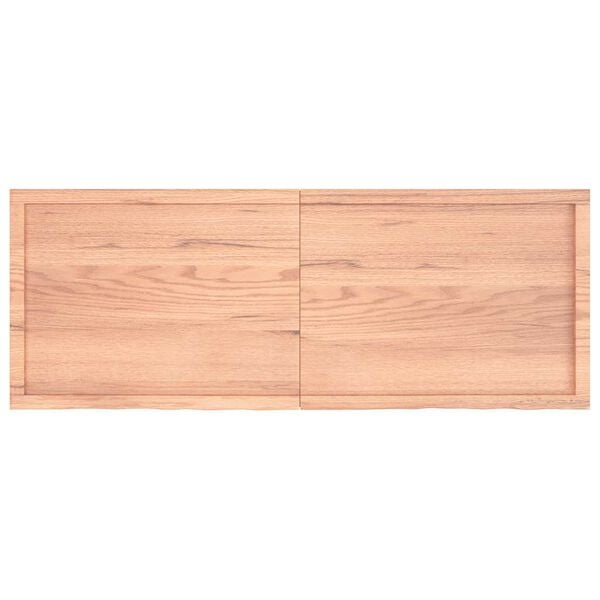 vidaXL Benkeplate til bad lysebrun 160x60x(2-4) cm behandlet heltre