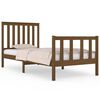 vidaXL Sengeramme honningbrun heltre furu 90x190 cm Single