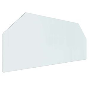 vidaXL Peisglassplate Gjennomsiktig 120 x 50 cm Glass