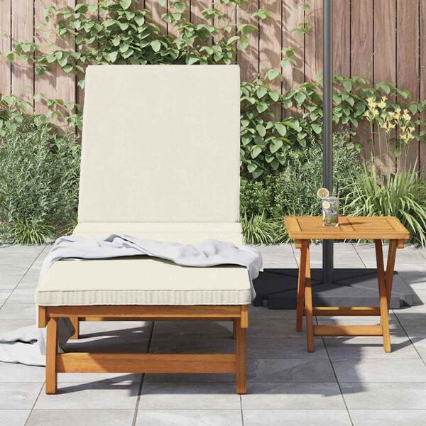 vidaXL Solstol med pute 2 pcs Brun 40 x 40 x 40cm Massivt akasietre