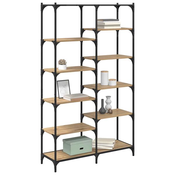 vidaXL Bokhylle artisan eik 100 x 32 x 170 cm Konstruert tre