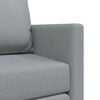 vidaXL Sammenleggbar Sofa seng Lysegr&aring; 112 x 60 x 55 cm stoff