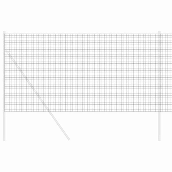 vidaXL Sveist trådgjerde Grå 1 x 50 m Stål