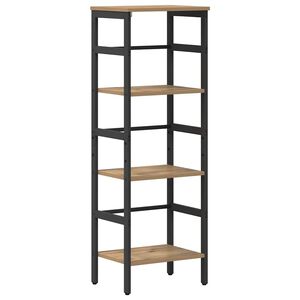 vidaXL Bokhylle 3 niv&aring;er 40 x 29,5 x 115 cm Konstruert tre Artisan Eik