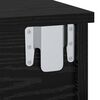 vidaXL Nattbord Svart Eik 40 x 31 x 15 cm Konstruert tre