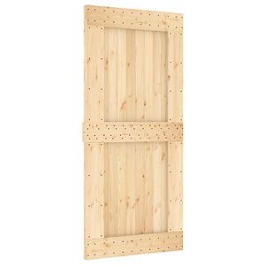 vidaXL Skyved&oslash;r NARVIK Naturlig og svart 95 x 210 cm (213,5 cm)