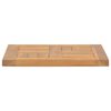 vidaXL Firkantet bordplate 40x40x2,5 cm heltre teak
