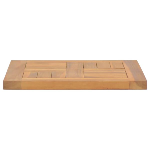 vidaXL Firkantet bordplate 40x40x2,5 cm heltre teak
