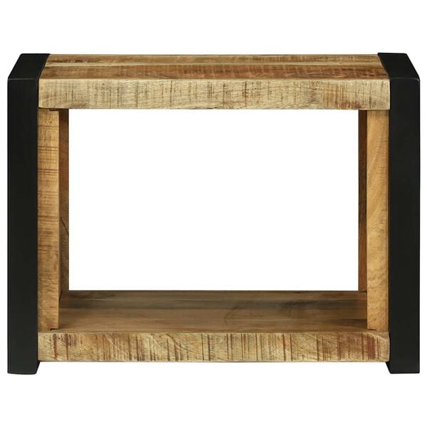 vidaXL Veggkube med hylle Brun 55 x 35 x 40 cm Massivt mangotre