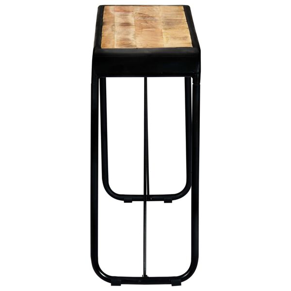 vidaXL Konsollbord 140x35x76 cm grov heltre mango
