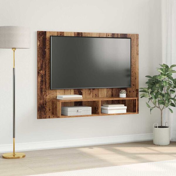 vidaXL TV-benksett Gamle tre 120 x 23,5 x 90 cm Konstruert tre