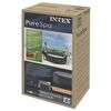 INTEX Spa Deksel M&oslash;rkegr&aring; 180 x 180 cm PVC og PU