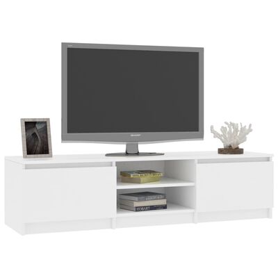 vidaXL TV-benk hvit 140x40x35,5 cm sponplate