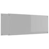 vidaXL Kj&oslash;kkenbenkplate 2 pcs Lysegr&aring; 120 x 50 cm herdet glass