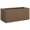 vidaXL Hageblomsterboks Brun 80 x 36 x 35 cm PP